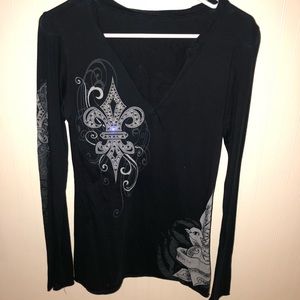 fleur de lis long sleeve shirt